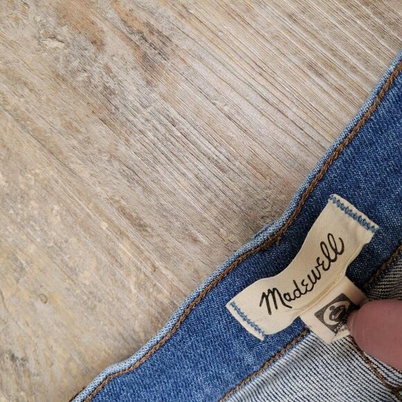 Madewell 10" Size 30 TALL High-Rise Skinny Crop Jeans Womens Blue Sheffield Wash - Picture 13 of 16